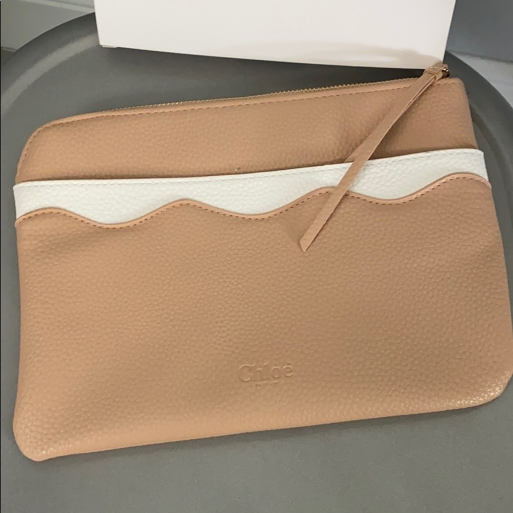 Chloe blush pouch bag